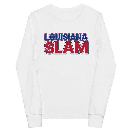 Performance | Youth Long Sleeve T-Shirt | Louisiana Slam Baseball | Lettermark Alt Logo