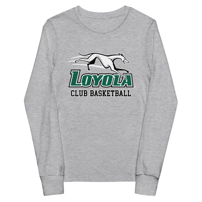 Performance | Youth Long Sleeve T-Shirt | Loyola MD Club Basketball | Alt Logo