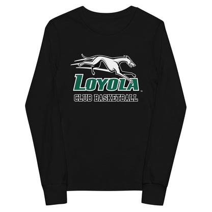 Performance | Youth Long Sleeve T-Shirt | Loyola MD Club Basketball | Alt Logo