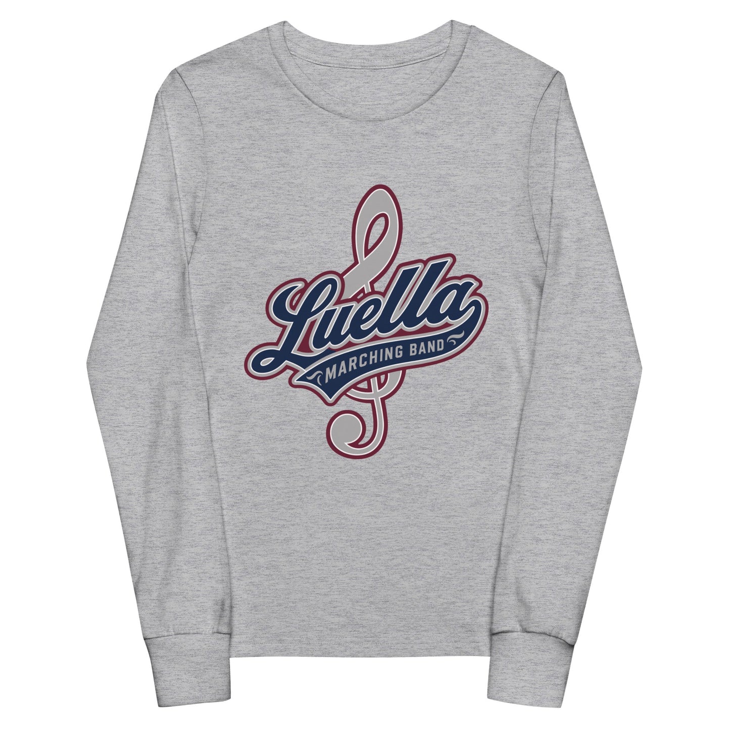 Performance | Youth Long Sleeve T-Shirt | Luella High School Marching Band | Crest Logo