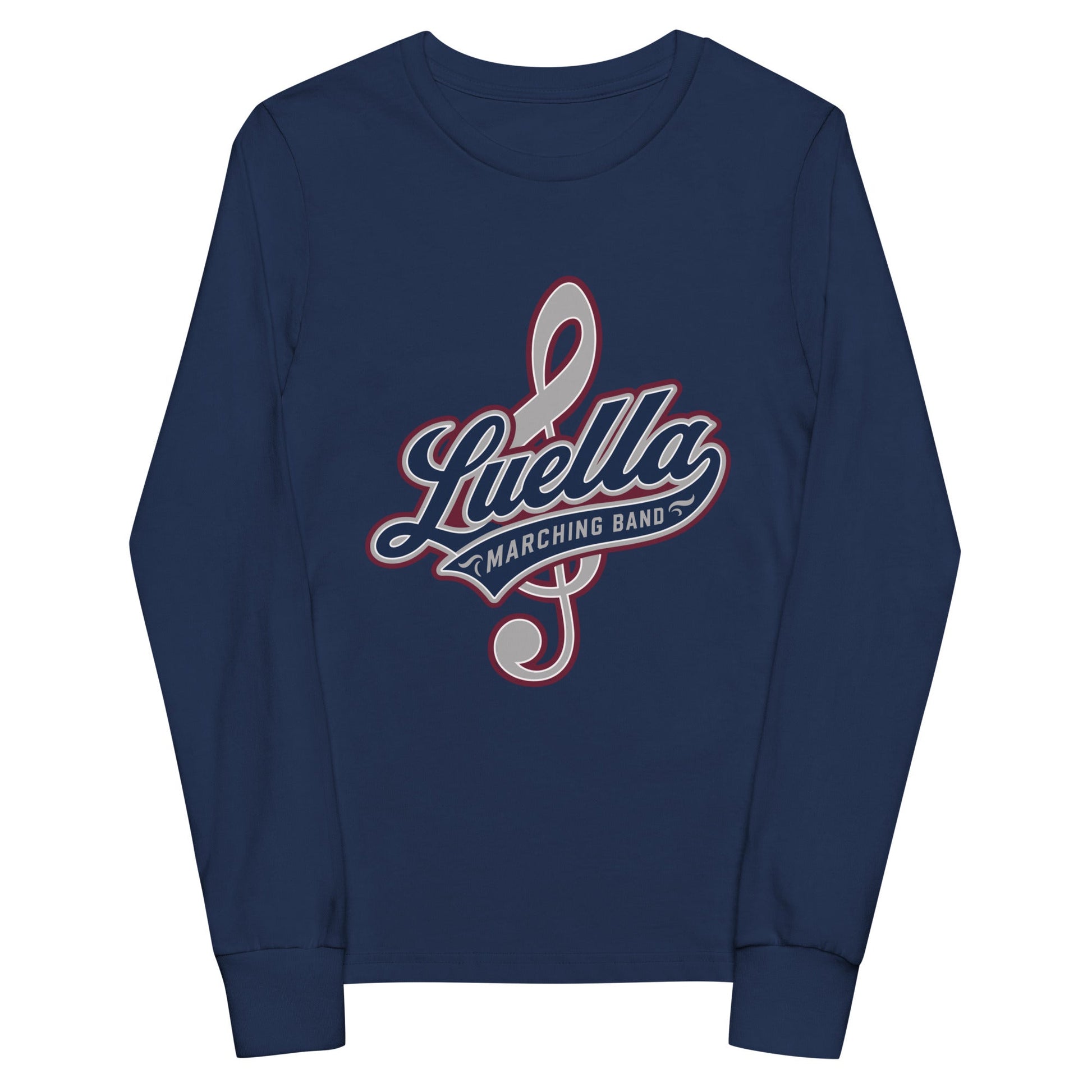 Performance | Youth Long Sleeve T-Shirt | Luella High School Marching Band | Crest Logo