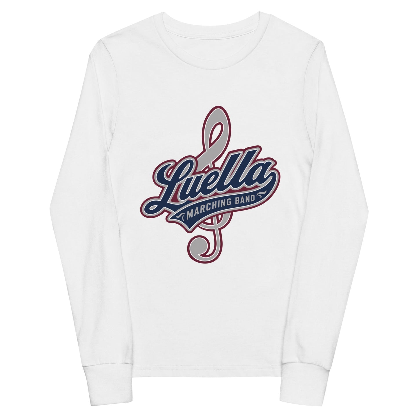 Performance | Youth Long Sleeve T-Shirt | Luella High School Marching Band | Crest Logo