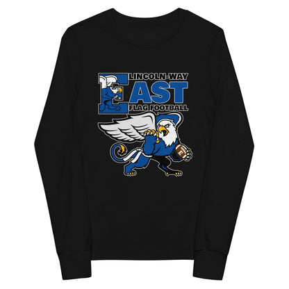 Performance | Youth Long Sleeve T-Shirt | LWE Flag Football | Vanguard Logo