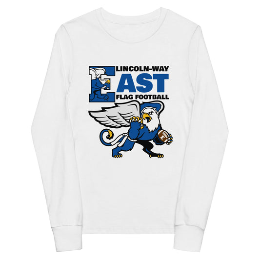 Performance | Youth Long Sleeve T-Shirt | LWE Flag Football | Vanguard Logo