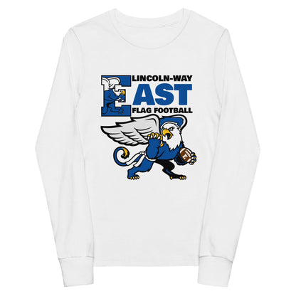 Performance | Youth Long Sleeve T-Shirt | LWE Flag Football | Vanguard Logo