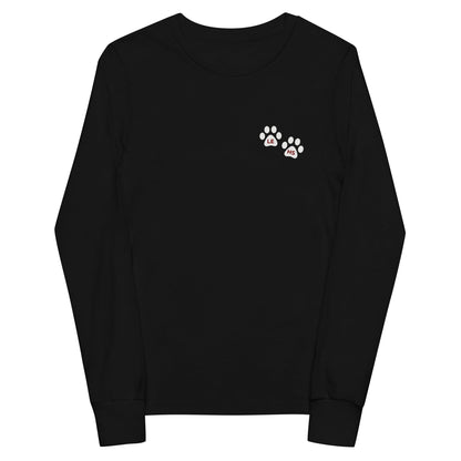 Performance | Youth Long Sleeve T-Shirt | Lynn English Cheerleading | Paws Logo