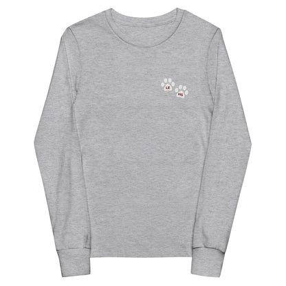 Performance | Youth Long Sleeve T-Shirt | Lynn English Cheerleading | Paws Logo