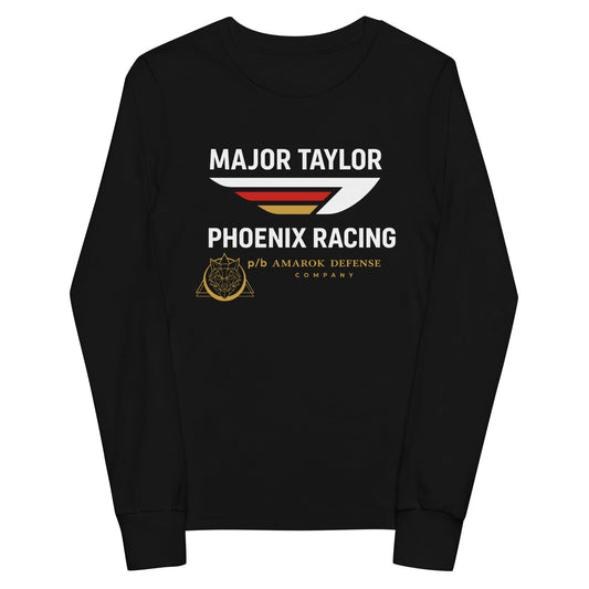 Performance | Youth Long Sleeve T-Shirt | Major Taylor Phoenix Racing p/b Amarok Defense Company