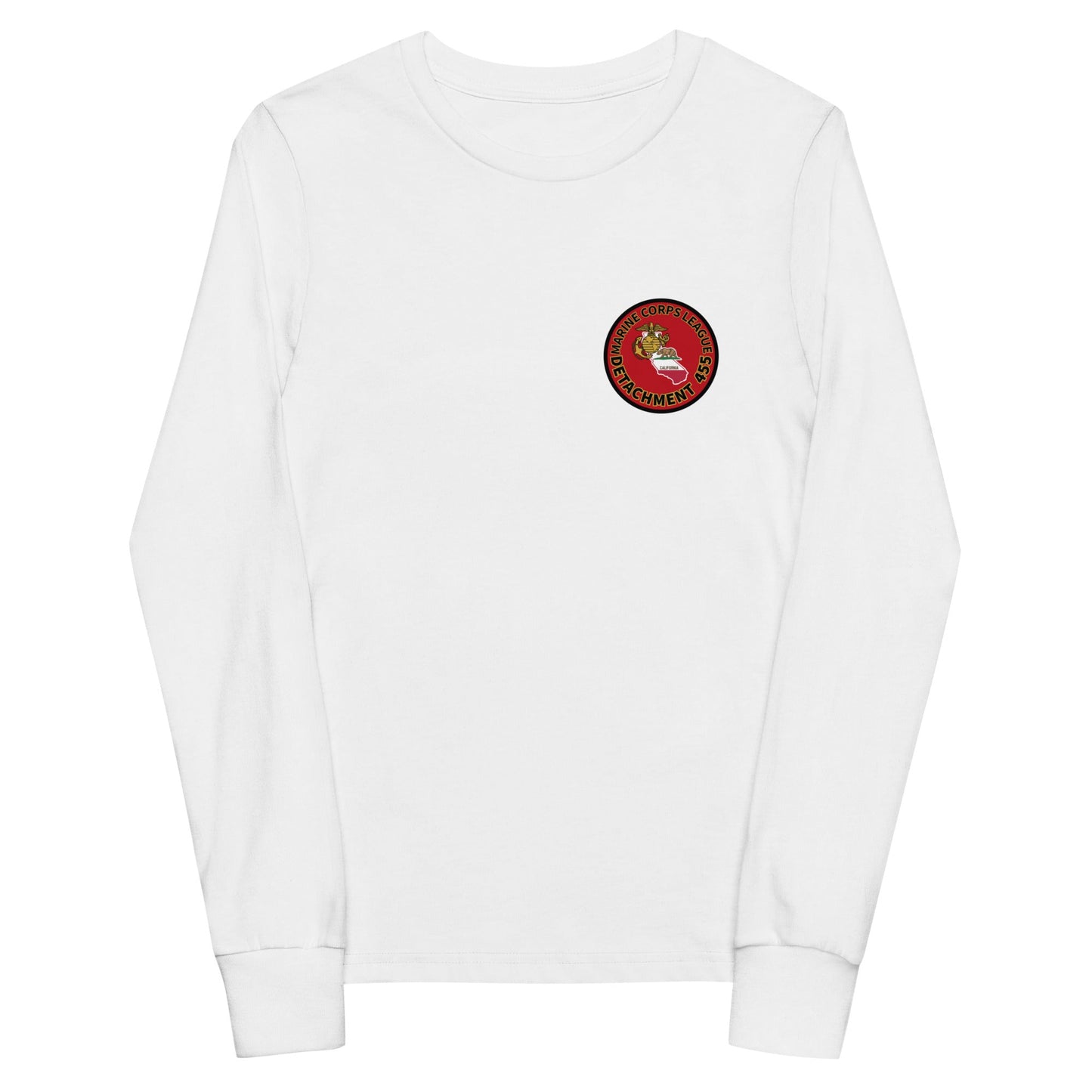 Performance | Youth Long Sleeve T-Shirt | Marine Corps League kings County Det 455 | Badge Logo