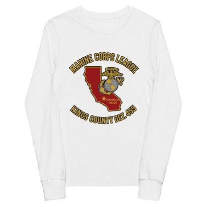 Performance | Youth Long Sleeve T-Shirt | Marine Corps League kings County Det 455 | Crest Logo