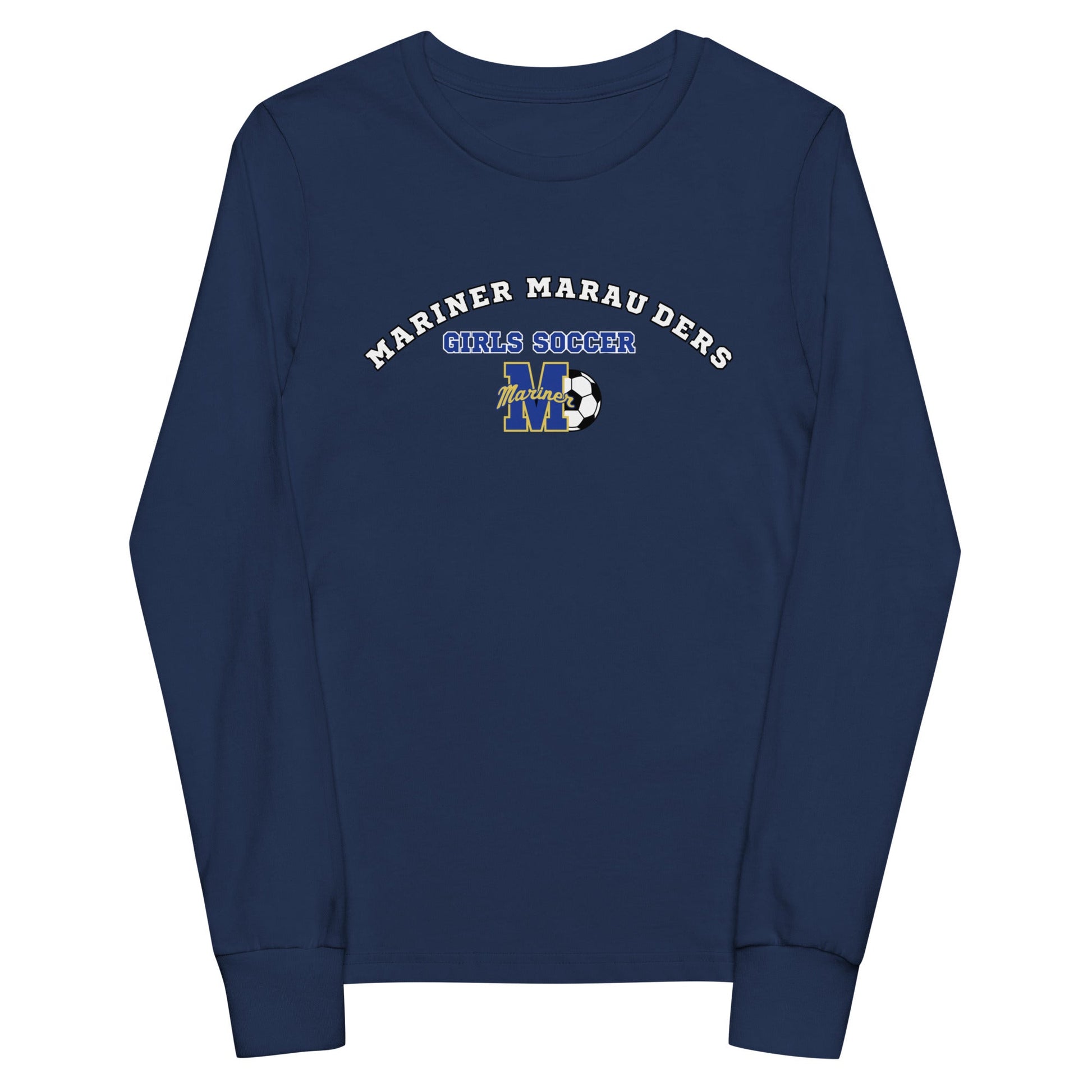 Performance | Youth Long Sleeve T-Shirt | Mariner girls soccer | Crest Logo