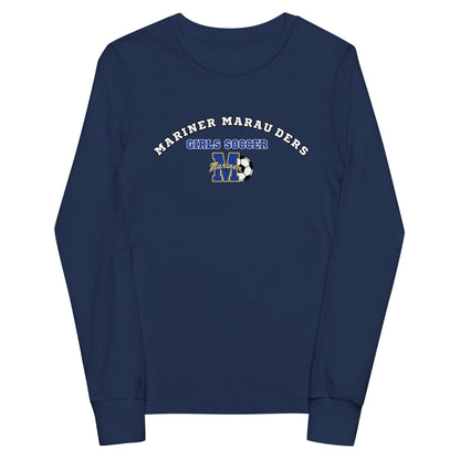 Performance | Youth Long Sleeve T-Shirt | Mariner girls soccer | Crest Logo