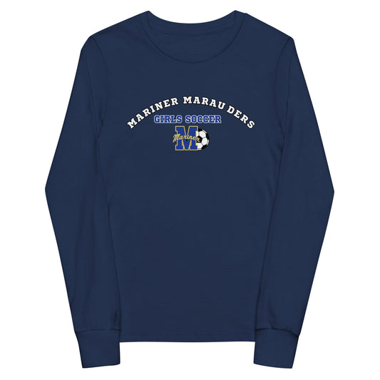 Performance | Youth Long Sleeve T-Shirt | Mariner girls soccer | Crest Logo