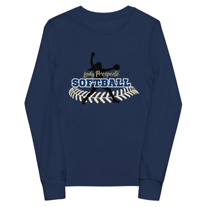 Performance | Youth Long Sleeve T-Shirt | Marucci Prospects | Fastpitch Crest Logo