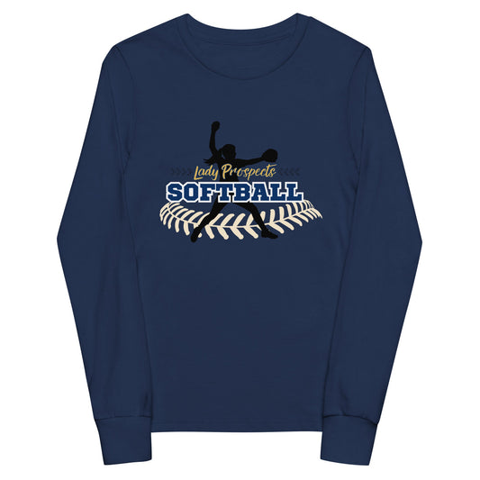Performance | Youth Long Sleeve T-Shirt | Marucci Prospects | Fastpitch Crest Logo