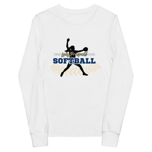 Performance | Youth Long Sleeve T-Shirt | Marucci Prospects | Fastpitch Crest Logo