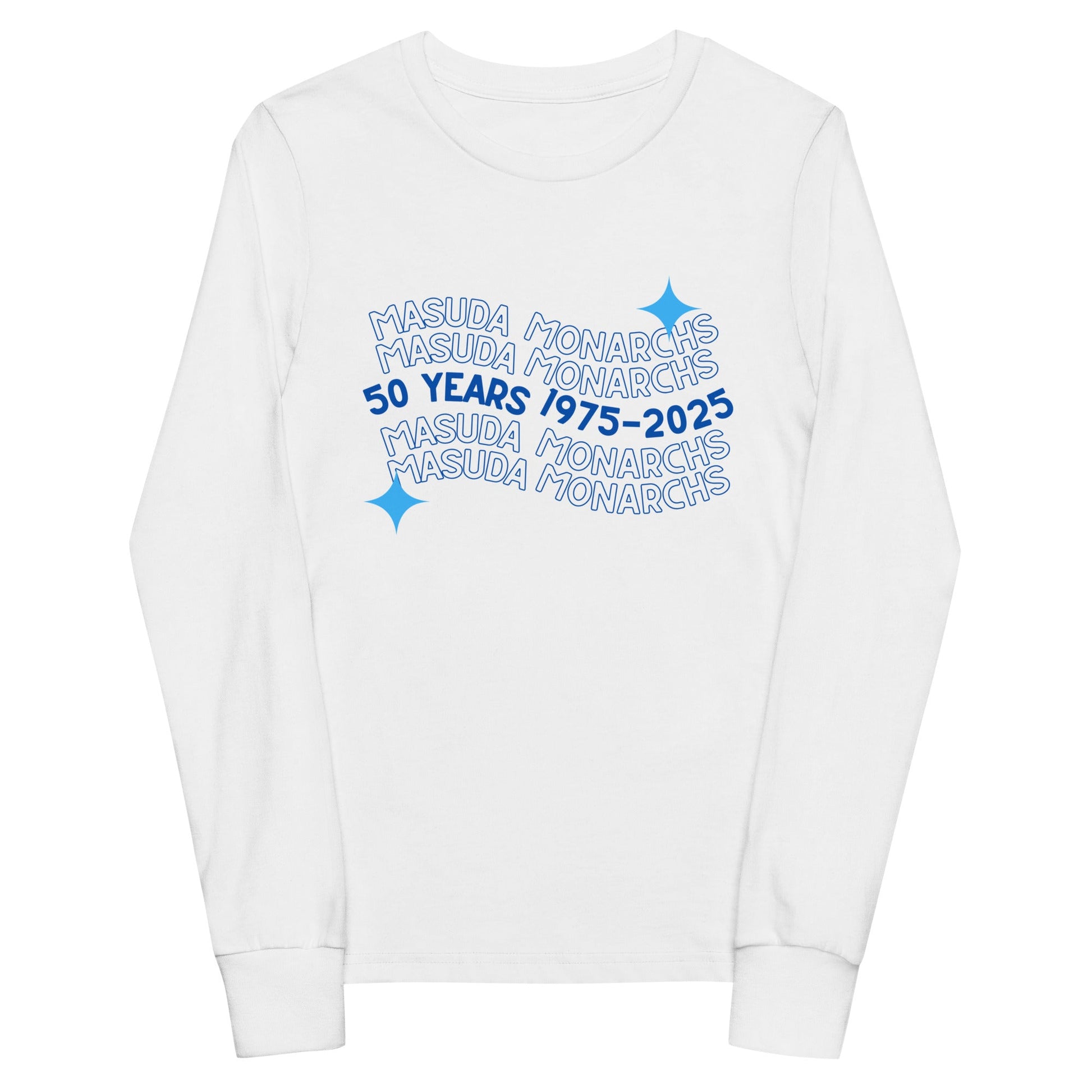 Performance | Youth Long Sleeve T-Shirt | Masuda Middle School | 50 Years Logo