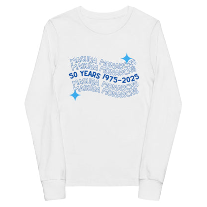 Performance | Youth Long Sleeve T-Shirt | Masuda Middle School | 50 Years Logo