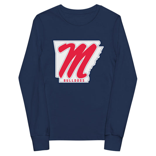 Performance | Youth Long Sleeve T-Shirt | Maumelle Bulldogs 2035 | Emblem Logo