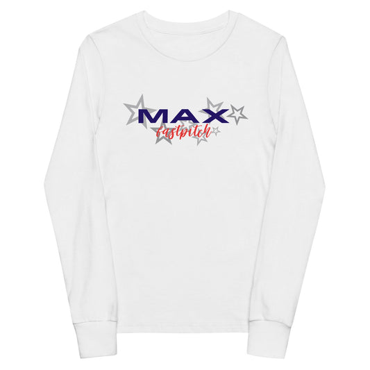 Performance | Youth Long Sleeve T-Shirt | MAX Fastpitch | Stars Logo
