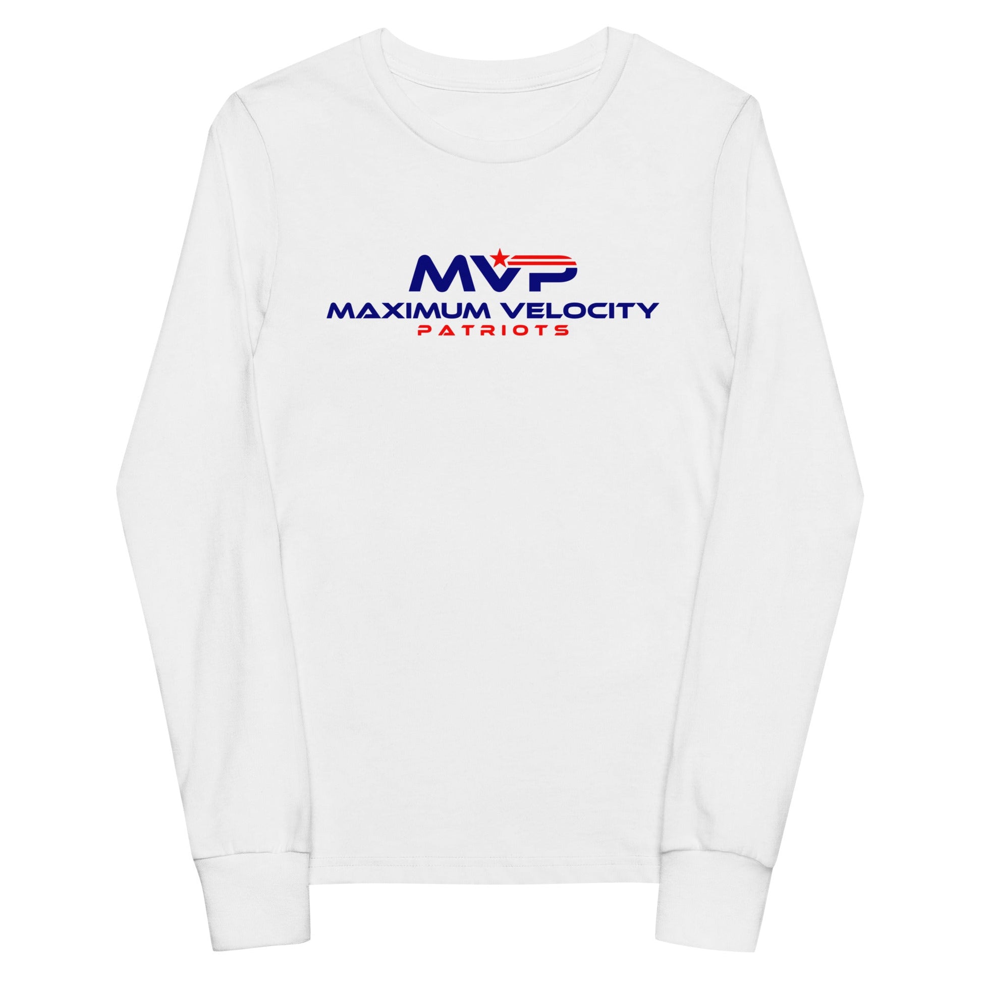 Performance | Youth Long Sleeve T-Shirt | Maximum Velocity Youth Sports | Vanguard Logo