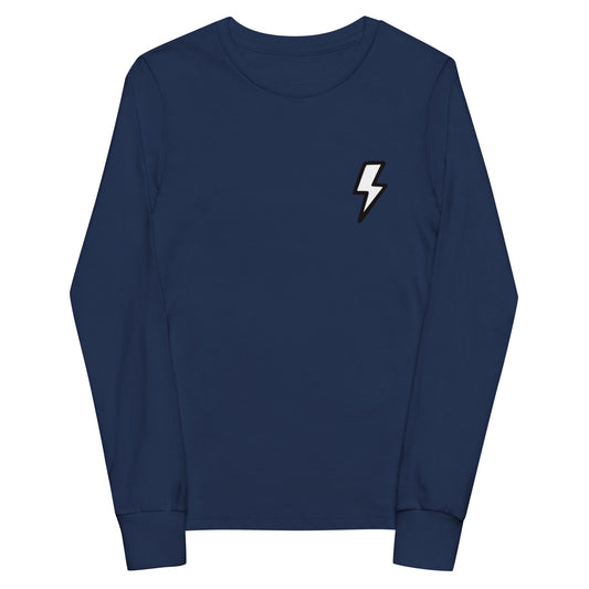 Performance | Youth Long Sleeve T-Shirt | Maximum Voltage Athletics District | Titan Thunder Logo