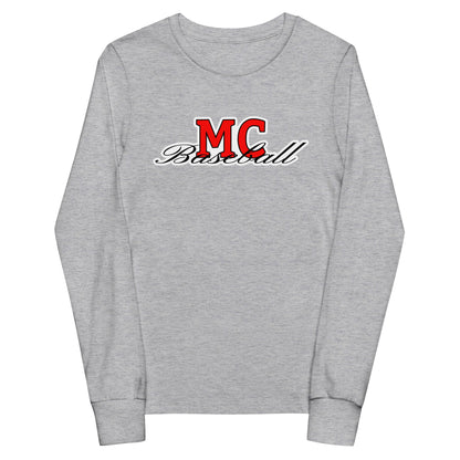 Performance | Youth Long Sleeve T-Shirt | MC Baseball | Mark Logo