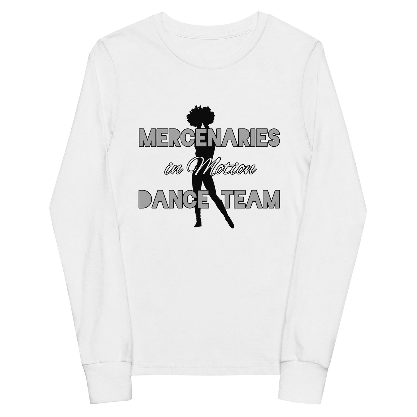 Performance | Youth Long Sleeve T-Shirt | Mercenaries in Motion Dance Team | Silhouette Logo