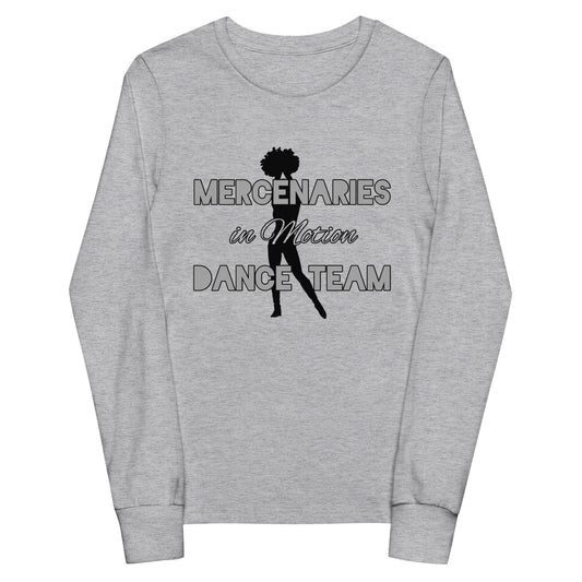Performance | Youth Long Sleeve T-Shirt | Mercenaries in Motion Dance Team | Silhouette Logo
