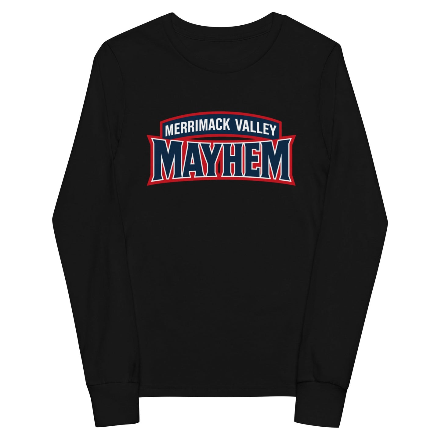 Performance | Youth Long Sleeve T-Shirt | Merrimack Valley Mayhem | Script Logo