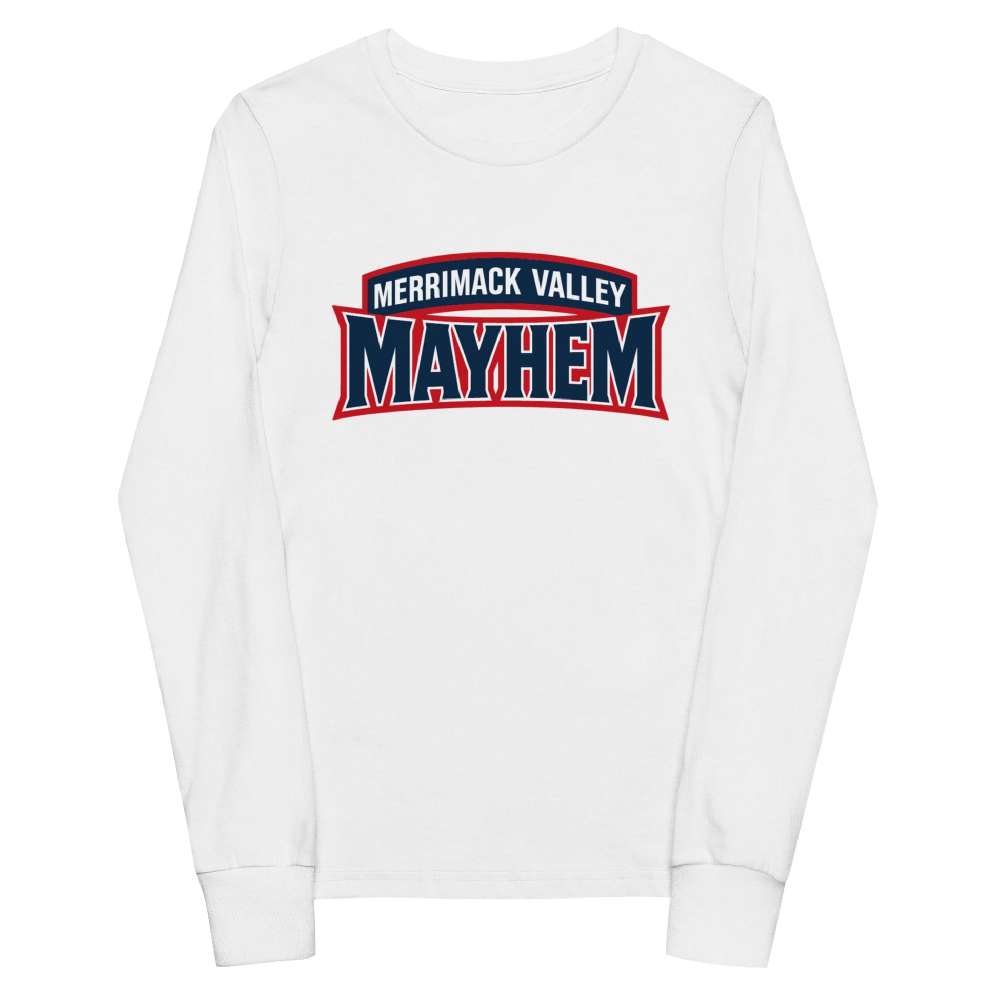 Performance | Youth Long Sleeve T-Shirt | Merrimack Valley Mayhem | Script Logo