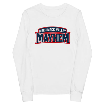 Performance | Youth Long Sleeve T-Shirt | Merrimack Valley Mayhem | Script Logo