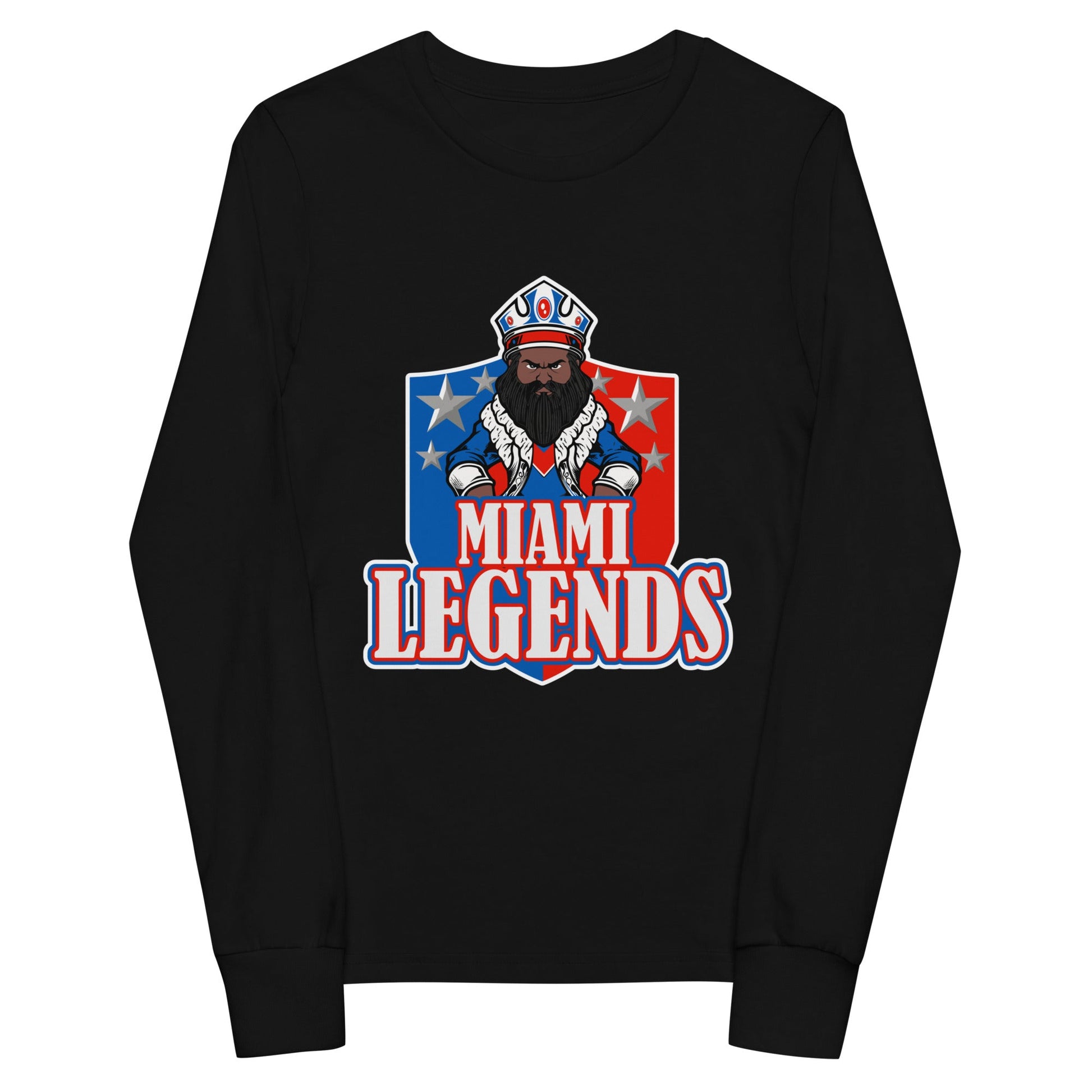Performance | Youth Long Sleeve T-Shirt | Miami Legends Football | King Shield Logo