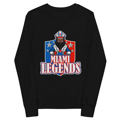 Performance | Youth Long Sleeve T-Shirt | Miami Legends Football | King Shield Logo