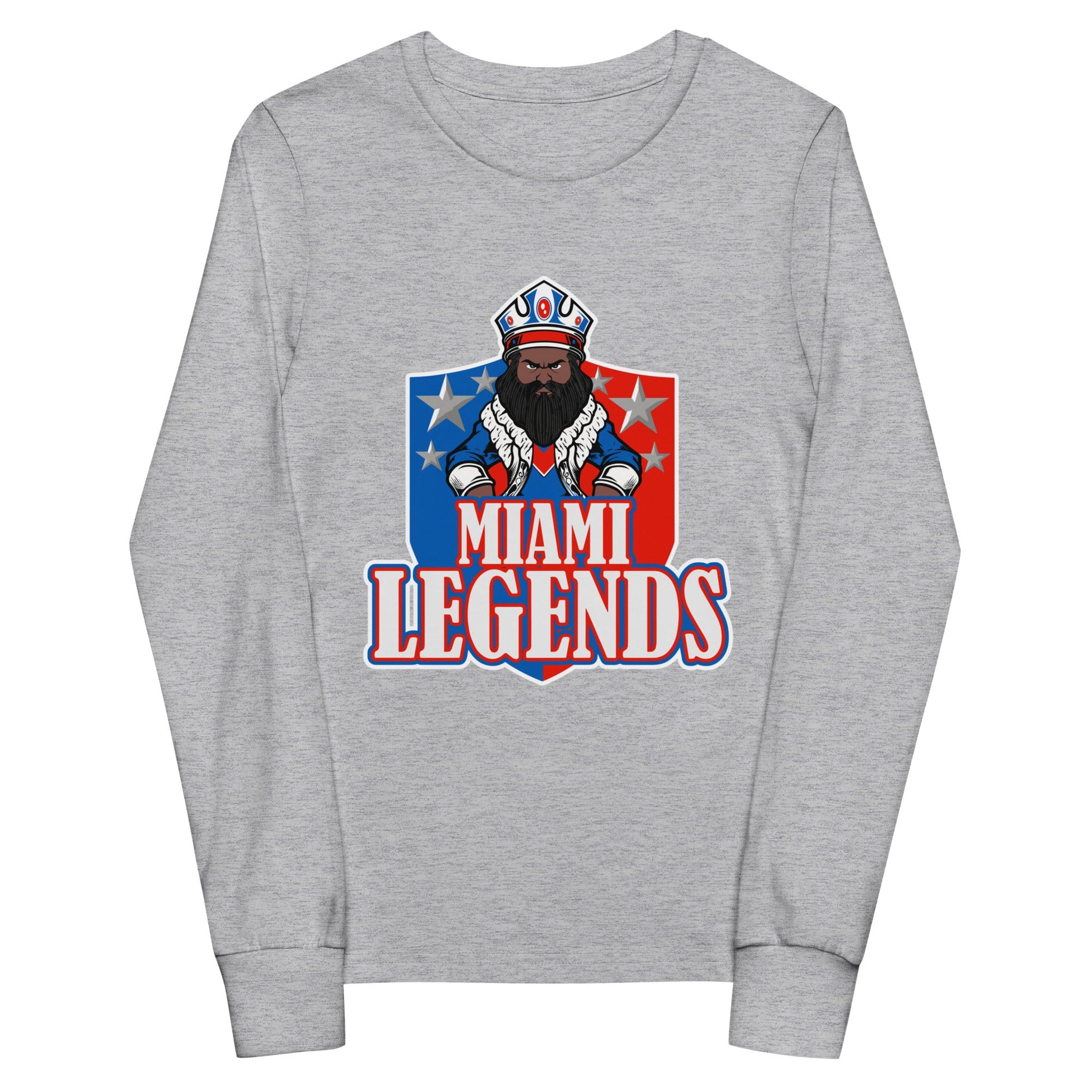 Performance | Youth Long Sleeve T-Shirt | Miami Legends Football | King Shield Logo