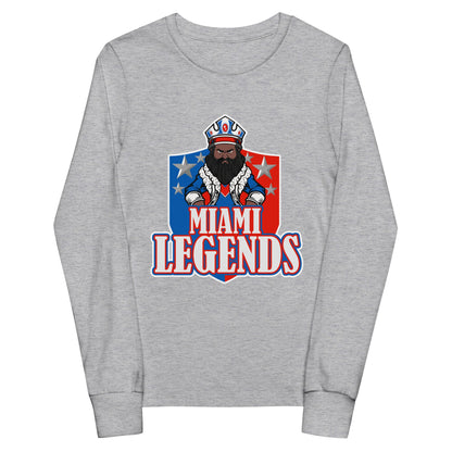 Performance | Youth Long Sleeve T-Shirt | Miami Legends Football | King Shield Logo
