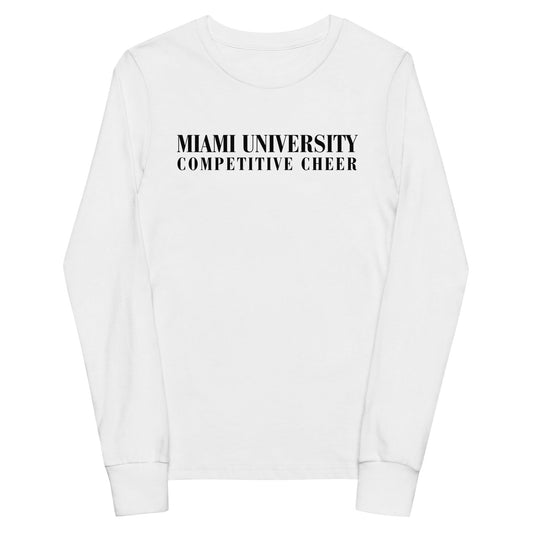 Performance | Youth Long Sleeve T-Shirt | Miami University Competitive Cheer Team | Alt Logo