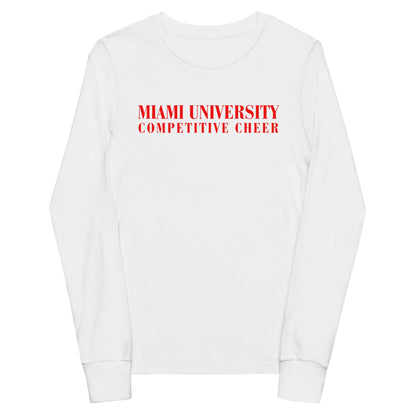 Performance | Youth Long Sleeve T-Shirt | Miami University Competitive Cheer Team