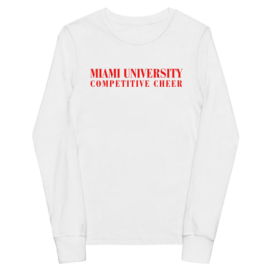 Performance | Youth Long Sleeve T-Shirt | Miami University Competitive Cheer Team