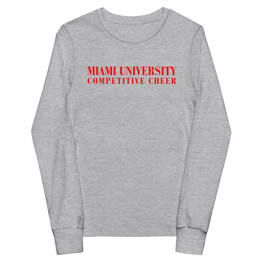 Performance | Youth Long Sleeve T-Shirt | Miami University Competitive Cheer Team