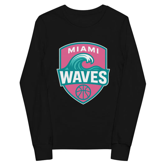 Performance | Youth Long Sleeve T-Shirt | Miami Waves | Shield Logo