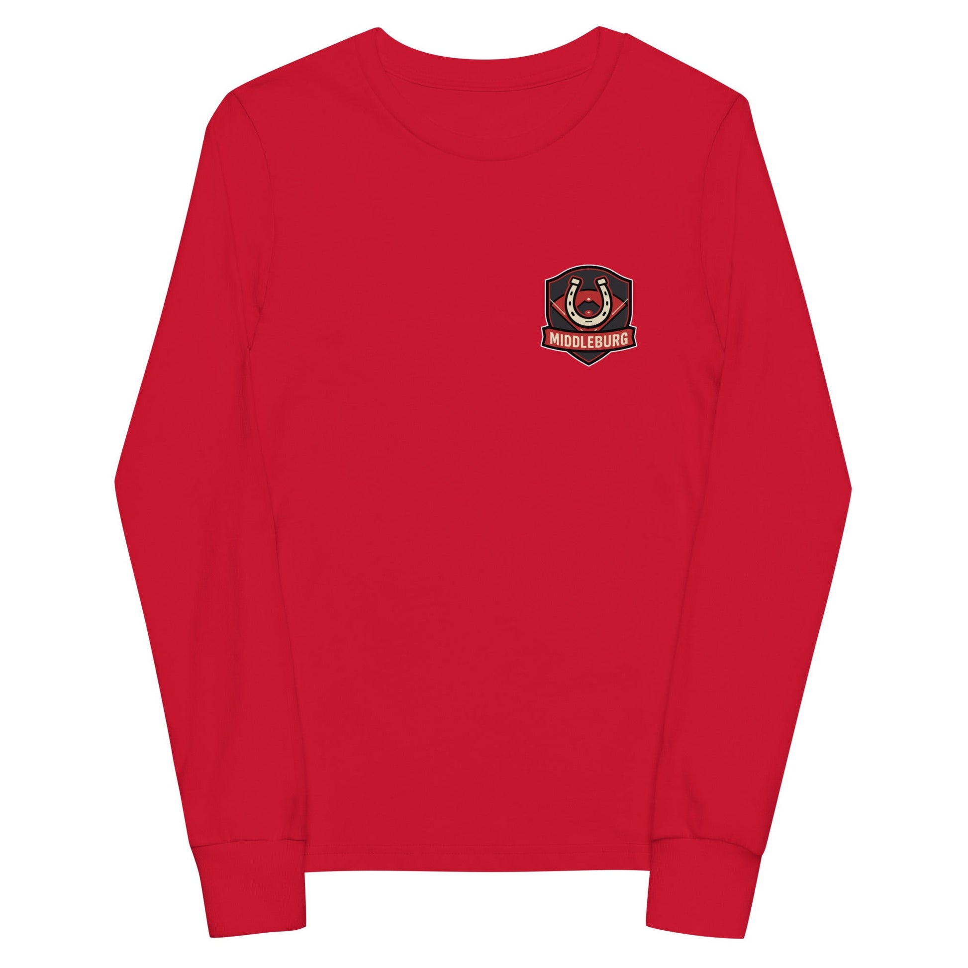 Performance | Youth Long Sleeve T-Shirt | Middleburg Association of Athletics | Horseshoe Logo