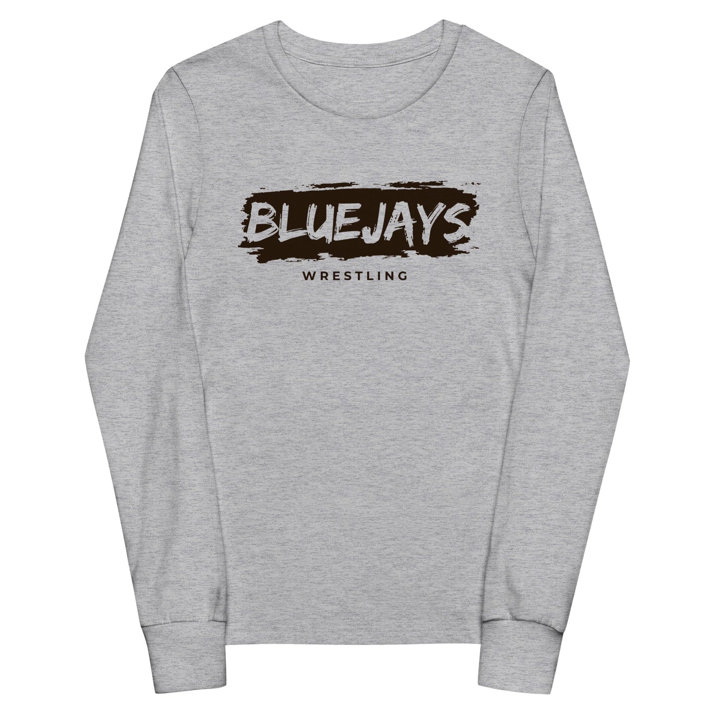 Performance | Youth Long Sleeve T-Shirt | Middlesex Bluejays Wrestling | Script Logo