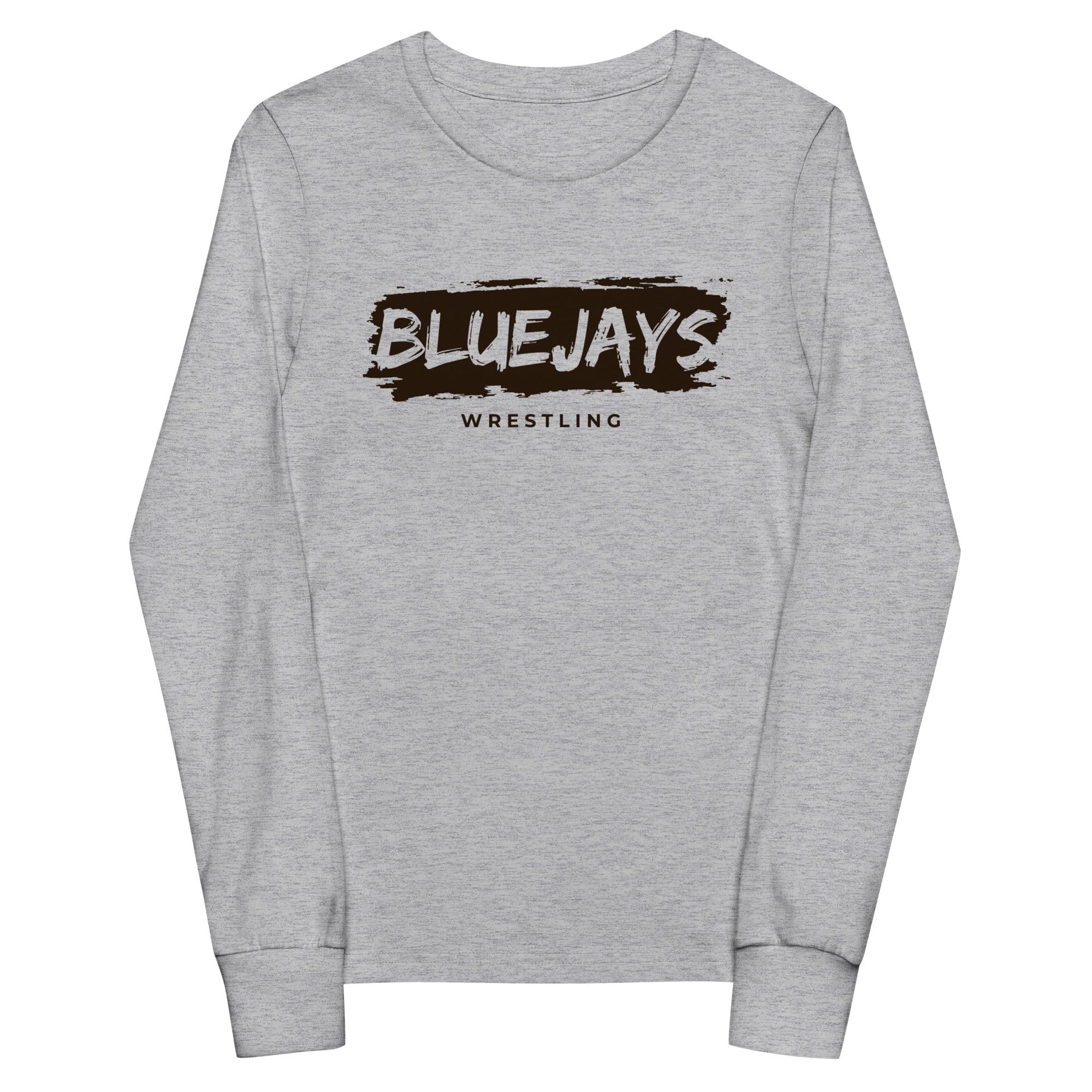 Performance | Youth Long Sleeve T-Shirt | Middlesex Bluejays Wrestling | Script Logo
