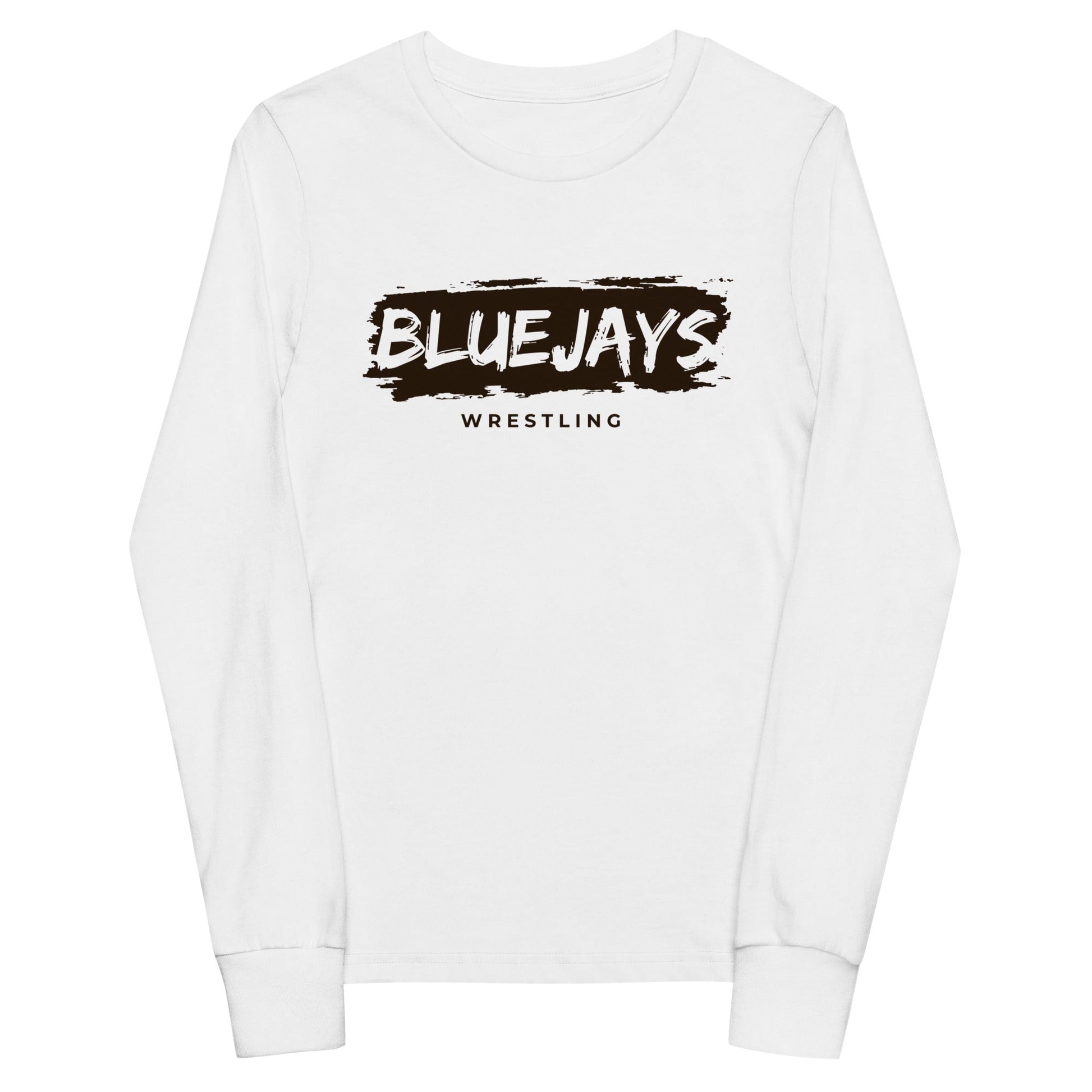 Performance | Youth Long Sleeve T-Shirt | Middlesex Bluejays Wrestling | Script Logo
