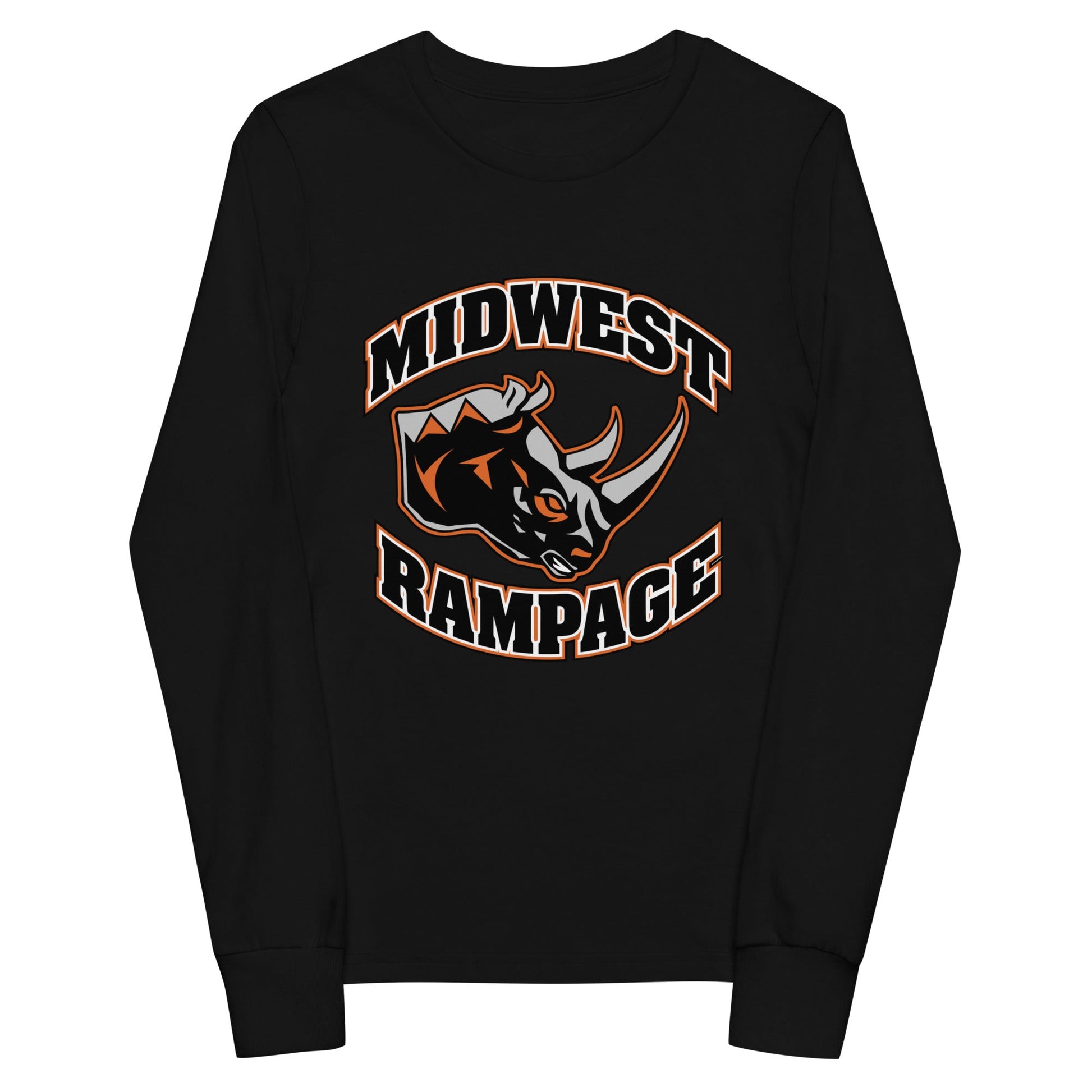 Performance | Youth Long Sleeve T-Shirt | Midwest Rampage | Crest Logo