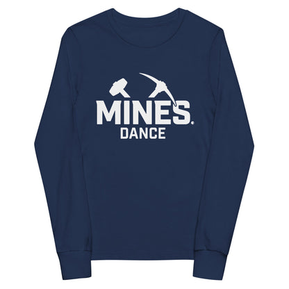 Performance | Youth Long Sleeve T-Shirt | Mines Dance Team | Valor Logo
