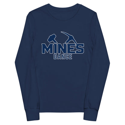 Performance | Youth Long Sleeve T-Shirt | Mines Dance Team | Vanguard Logo