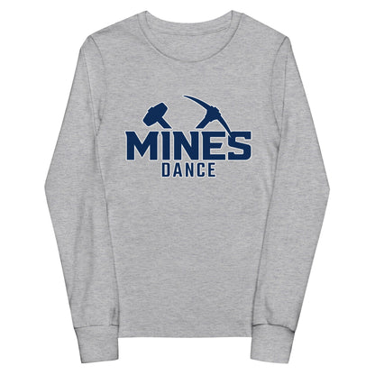 Performance | Youth Long Sleeve T-Shirt | Mines Dance Team | Vanguard Logo