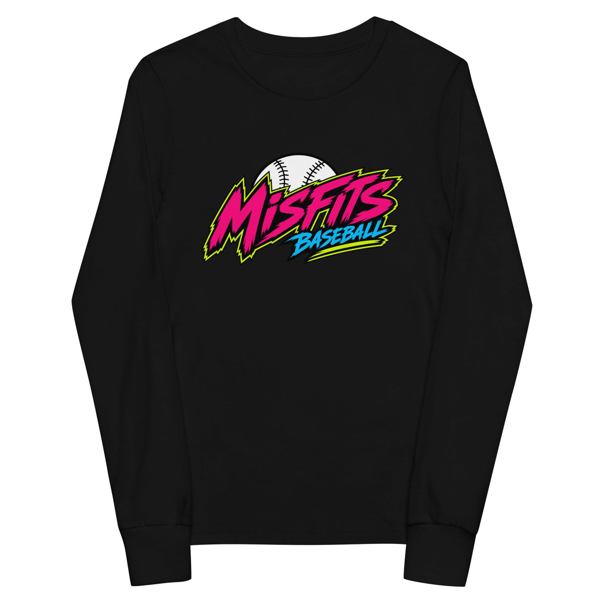 Performance | Youth Long Sleeve T-Shirt | Misfits Baseball | Athletics Logo